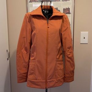 burnt orange soft shell Fjall coat/ jacket